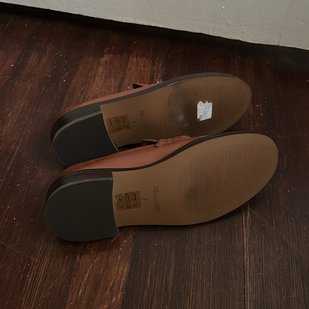 LIKE NEW Madewell The Vernon Dried Maple Brown Loafer Shoes - Picture 8 of 8